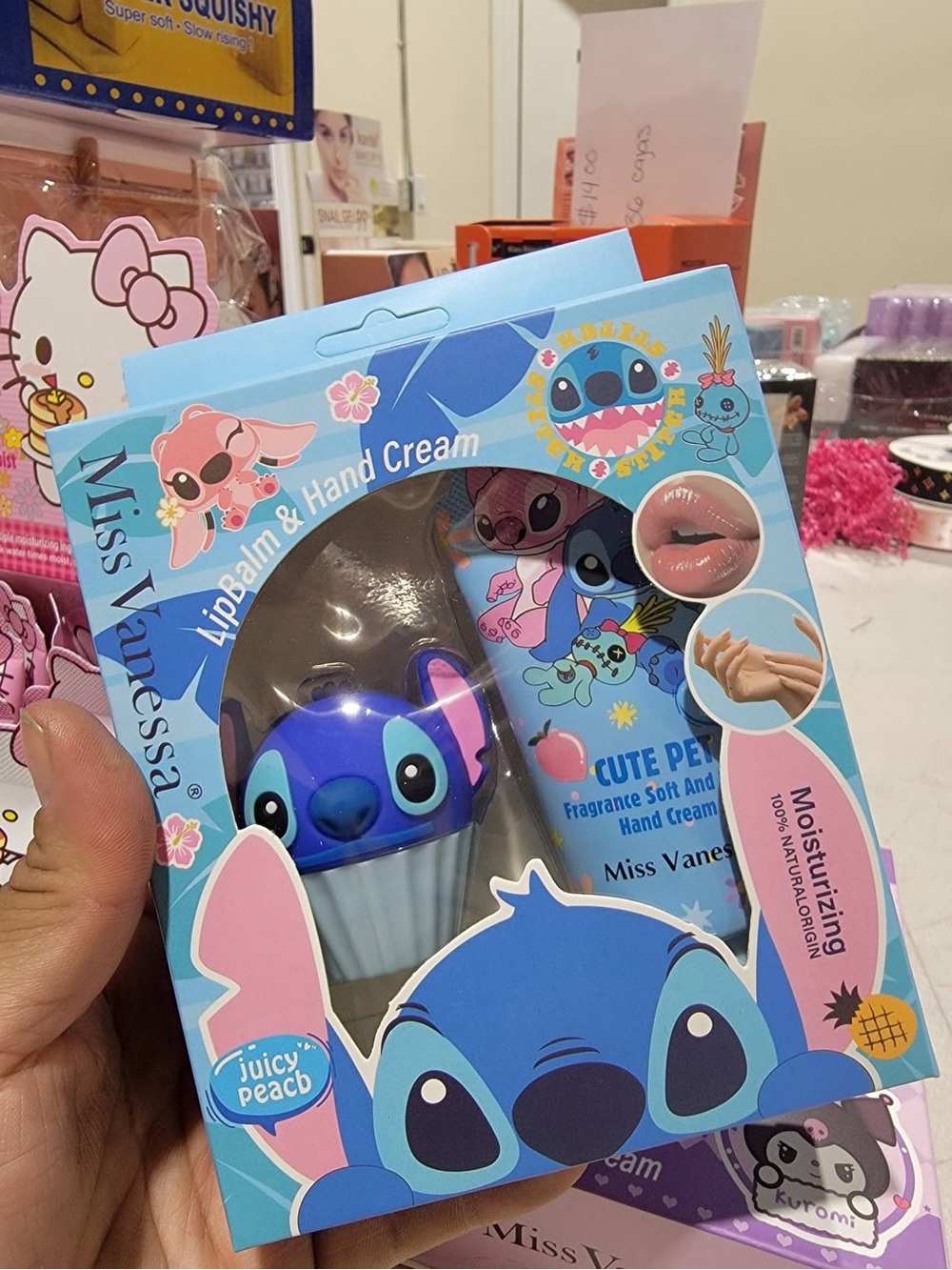 Miss Vanessa Stitch Lip Balm & Hand Cream Set - Blue